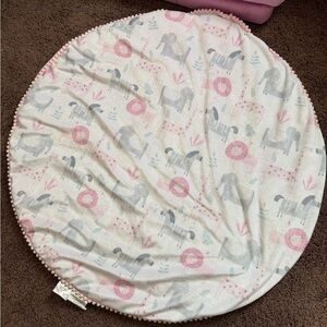 Pink and Gray Kids Play Mat